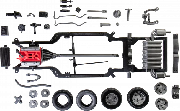 Chevy Impala modell FDM 3D nyomtatás