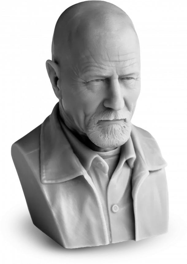 Walter White Heisenberg figura SLA 3D nyomtatás